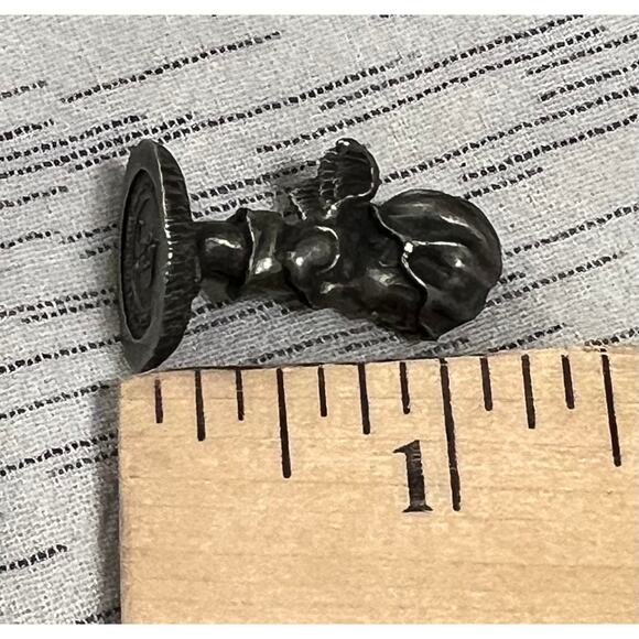 Hallmark Pewter Little Gallery Betsy Clark Girl Angel Bedtime Prayer Figurine - Picture 3 of 4